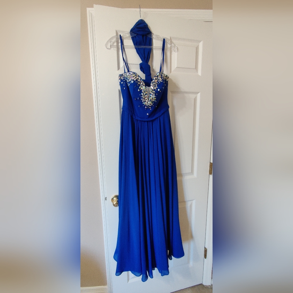 Blue prom dress
